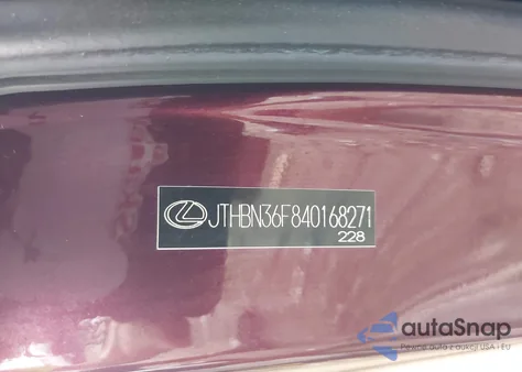 2004 Lexus Ls from USA, damaged, VIN JTHBN36F840168271